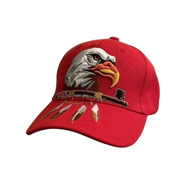 Gravity Threads Chapeau de Baseball Ajustable Native Pride - Tomahawk Eagle - Rouge
