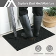 thumbnail image 3 of Floor Hug Indoor Dog Doormat, 32"x48", Non-Slip Front Door Mat for Entrance, Absorbent Resist Dirt Door Rug for Inside, Low-Profile Welcome Mat, Entryway Rug Machine Washable, Black, 3 of 9