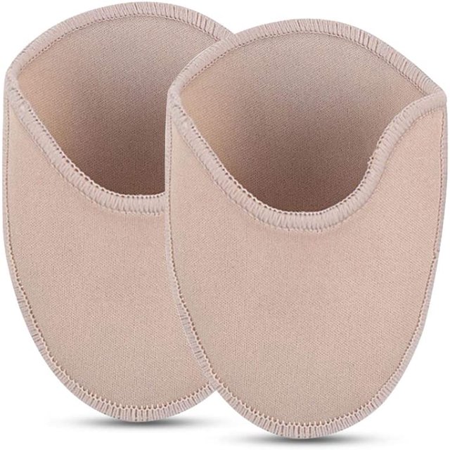 tejido de punto para el dedo del pie, cojín protector para el dedo del pie, gorro antideslizante para el dedo del pie para mujer, medio gorro de calcetín (corto)