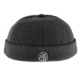 thumbnail image 2 of Gorra Docker ajustable de fieltro de lana Sunnimix gris oscuro docker hat, 2 of 8