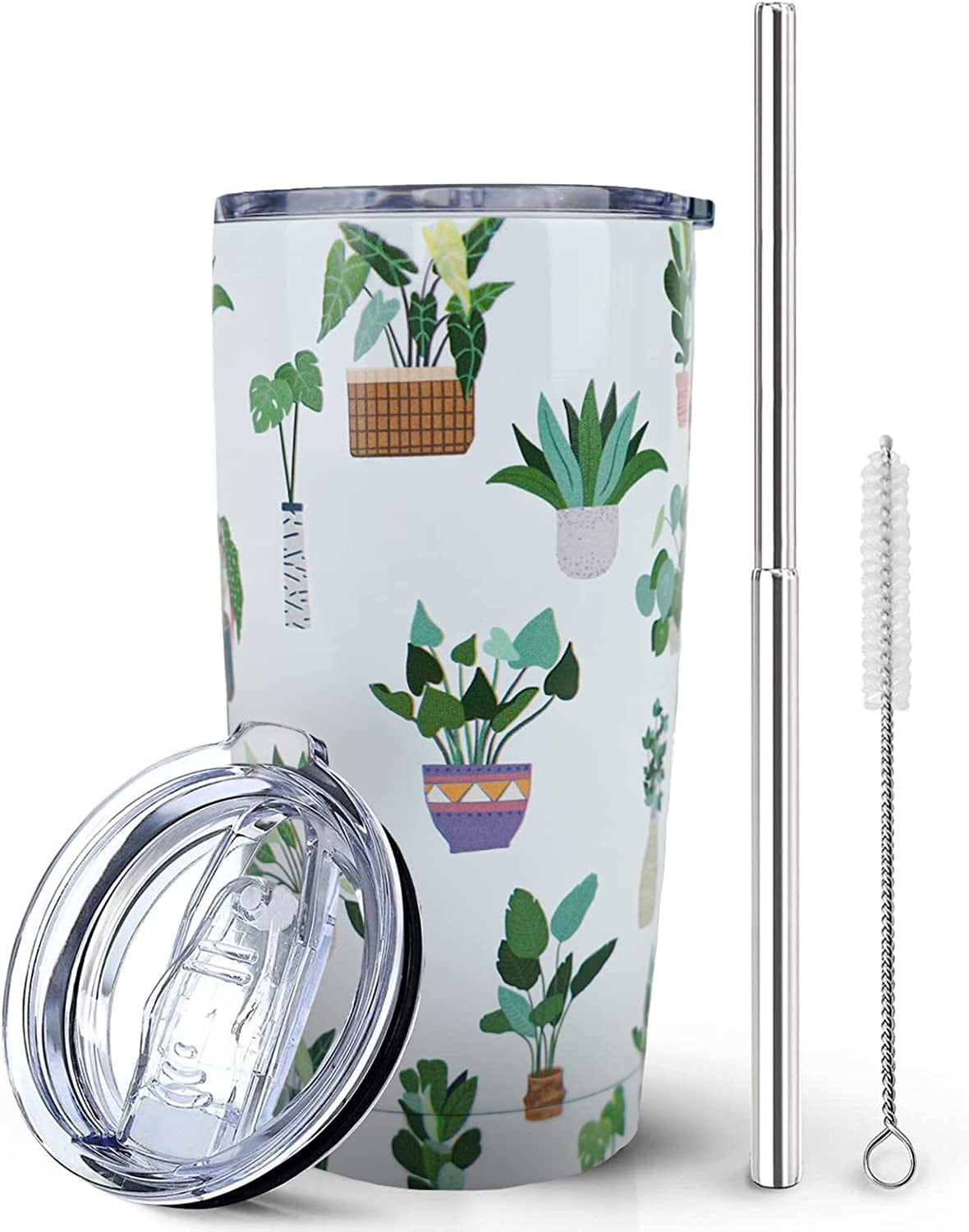 Steel Mill & Co Insulated Cup with Lid and Straw, Floral 24oz Tumbler,  Double Wall Travel Cup, BPA-F…See more Steel Mill & Co Insulated Cup with  Lid