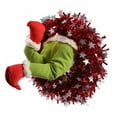 thumbnail image 3 of Christmas Elf Body Tree Decorations Christmas Pendant Elf Legs Plush Legs with Wreath, 3 of 7