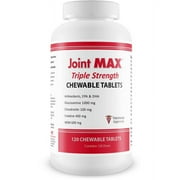 PHS Joint MAX Triple Strength (TS) Chewable Tablets for Dogs - Glucosamine, Chondroitin, MSM - Vitamins, and Antioxidants - Hip and Joint Pain Relief and Support Supplement - A - 120 Tablets