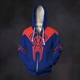 thumbnail image 4 of Spider Hero Zip Hoodie, Graphic Web Printed Long Sleeve Pocket Outerwear Apparel for Men Women Cosplay Party, 4 of 8