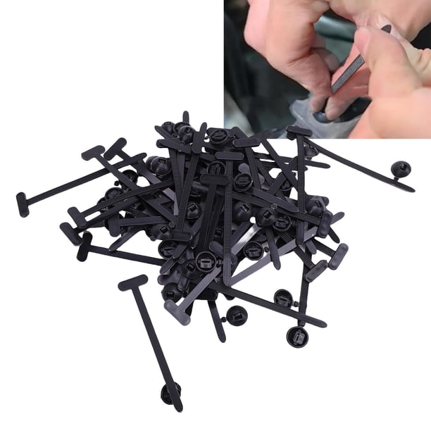 Hebillas Para Bridas De Cables, Hebilla De Brida De Remache De Plástico Resistente De 50 Piezas Para Embalaje