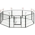 thumbnail image 3 of ALEKO Heavy-Duty Dog Kennel Pet Playpen 8 Panels 32 x 24 inch, 3 of 4