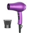 thumbnail image 1 of Secador de pelo compacto Wazor de 1000 W para niños y pintura vertida. Minisecador de viaje para autocaravana. Secador iónico ligero con concentrador y botón de aire frío. Morado., 1 of 5