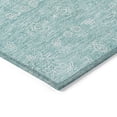 thumbnail image 4 of Addison Rugs Chantille Indoor/Outdoor Transitional Floral Aqua Washable Rectangle Rug, 1'8" x 2'6", 4 of 6