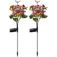 thumbnail image 2 of Matoen Outdoor Solar Garden Lights, 2 Pack Solar Butterfly Decorative Lights, Waterproof LED Solar Outdoor Lights, Solar Powered Stake Lights for Garden Patio Yard Lawn Pathway Decoration, 2 of 9