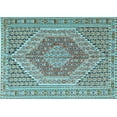 thumbnail image 1 of Ahgly Company Indoor Rectangle Persian Light Blue Traditional Area Rugs, 4' x 6', 1 of 4