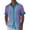 CJ15-Purple, variant on Inglocry Frontaley Men Shirts, Men's Cuba Guayabera Button Front Shirt, Striped Printed Short Sleeves Summer Shirts For Men Sky Blue 4XL