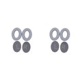 thumbnail image 1 of Matsuzay Almohadillas para los oídos Auriculares con cancelación de ruido Reemplazo de auriculares protectores en la oreja para auriculares Gris-plata 2Conjunto, 1 of 6
