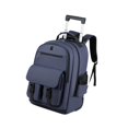 thumbnail image 2 of BELOVING Business Weekend Bag Backpack on Wheels 50x34x22cm Carry on Luggage Rucksack Blue, 2 of 10
