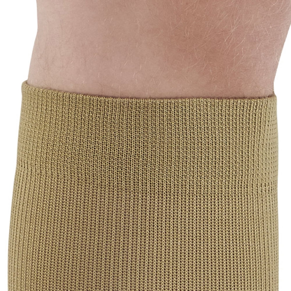 Ames Walker AW Style 132 Cotton 15-20 mmHg Moderate Compression Knee High Socks Brown Medium