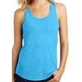 thumbnail image 2 of Ladies Black Lotus Om Patch Racerback TankTop - Tuquoise Frost, Small (neck print), 2 of 2