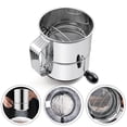 thumbnail image 7 of Wodtesl Capacity Flour Strainer Manual Cake Making Rotating Mixing Ring Capacity Flour Filter Sieve Flour Filter Sieve, 7 of 7