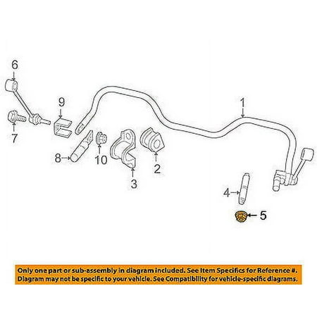 CHRYSLER OEM Stabilizer Sway Bar-Rear-Stabilizer Bar Nut 6101696