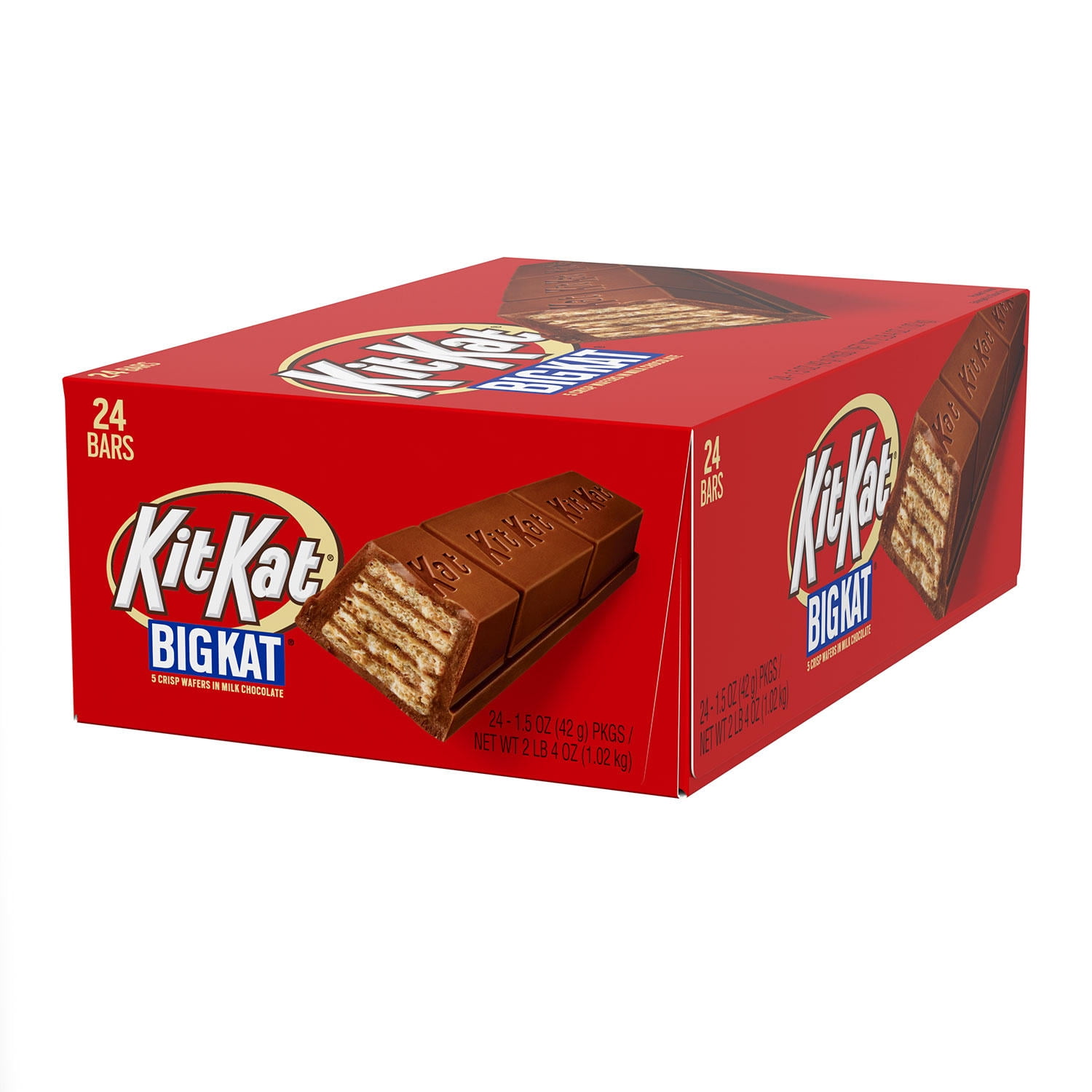 Ministerium Uanset hvilken Altid Kit Kat Big Kat Chocolate Candy Bars, 1.5 Ounce (24 Pack) - Walmart.com