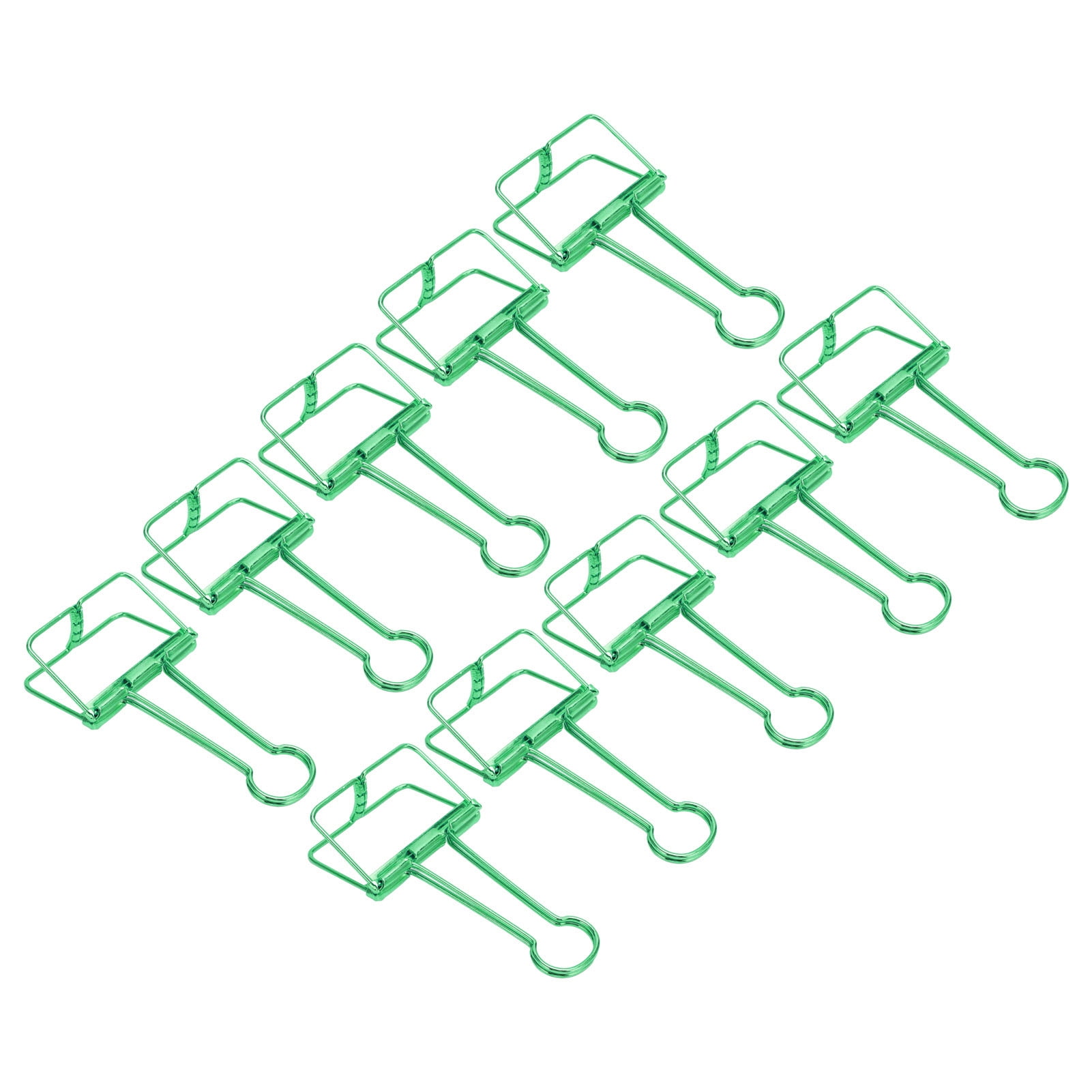 Rupoun 51mm Large Metal Binder Clips, Green Hollow Paper Clamps for Office, 30 Count