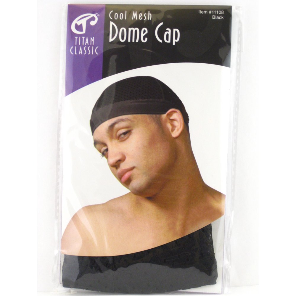 Titan Classic Cool Mesh Dome Cap Black
