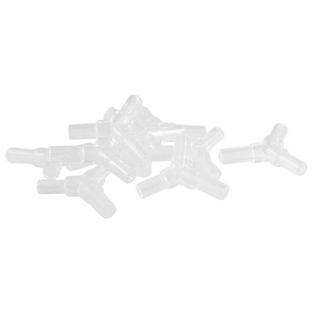 Unique Bargains 10 x Clear Plastic Adapter Airline Air Tubing