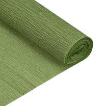 Uxcell Crepe Paper Roll Crepe Paper Decoration 6.9ft Long 20" Wide Yellow Green