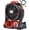RED, variant on Battery Operated Fan, for DEWALT 20V Max Battery, Camping Fan Cordless, Option for Corded, with LED Lights, Variable Speed, Hook for Hanging, for Jobsite(Battery Not Included)