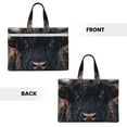 thumbnail image 2 of Kdxio Majestic Black Yak File Tote Document Bag Business Briefcase Bag Document Organizer Tote Briefcase for Letter A4 Files Business Teacher Office Bag, 2 of 8