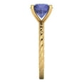 thumbnail image 3 of Clara Pucci 14K Yellow Gold 2ct Tanzanite Solitaire Ring for Women, 3 of 8