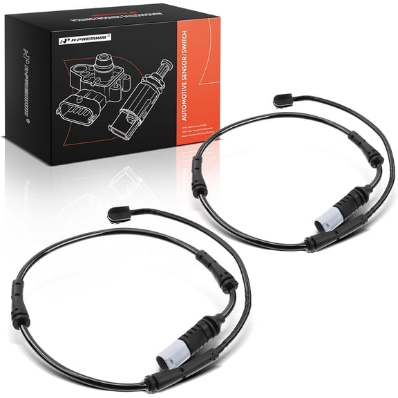 A-Premium Front Brake Pad Wear Sensors Compatible with BMW 320i, 328d, 328i, 335i, 340i, 428i, 435i, 228i, ActiveHybrid 3, M235i, M3, M4, 2-PC Set