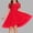 Red, variant on CIAKGIAF Big Girls Dresses Comfortable Mesh Fluffy Polka Dot Summer Round Neck Casual Short Sleeved Princess Dress Army Green for 5-6 Years