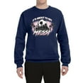 thumbnail image 2 of Wild Bobby It's About To Get Miami Soccer Skyline Sports Unisex Crewneck Sweatshirt, Navy, X-Large, 2 of 5