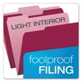 thumbnail image 3 of Colored File Folders, 1/3-Cut Tabs: Assorted, Letter Size, Burgundy/Light Burgundy, 100/Box, 3 of 7