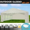 26x20 PE White Tent - Heavy Duty Party Wedding Tent Canopy Gazebo Carport -  By DELTA Canopies
