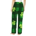 thumbnail image 3 of Balery Happy St. Patrick's Day5 print Women's Pajama Pants,Ultra Lightweight Pjs,Lounge Pant-X-Large, 3 of 9