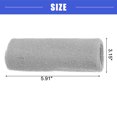 thumbnail image 4 of Vocoste 1 Pair Sweat Absorbing Wrist Sweatbands Athletic Cotton Yarn Latex Silver Tone Gray 8x15cm, 4 of 7