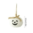 thumbnail image 3 of Konghyp 3-inch Soft Pumpkin Tree Decoration, Cute Hanging Ornament, Halloween Holiday Party Décor, Indoor Home Decoration, Fabric-Wrapped Pumpkin, Fall Thanksgiving Decoration, 3 of 6