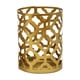 thumbnail image 2 of Candelabro geométrico de oro | Candelabro de hierro calado • Tono dorado • Decoración moderna del hogar • Tamaños variados 2,36x2,36x1,97 pulgadas – 3,35 pulgadas | Ligero | Adorno de una pieza, 2 of 6
