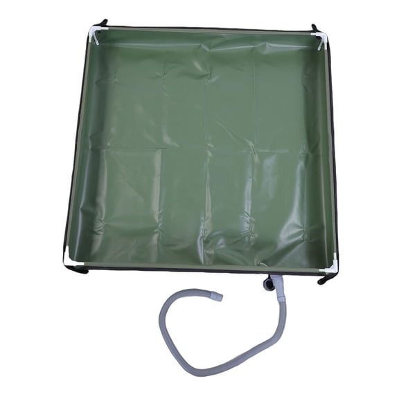 Kitchen Outdoor Portable Shower Pan Foldable Shower Base Floor with Detachable Drain Pipe for Camping RV Outdoor Indoor