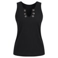 thumbnail image 5 of Tbopshirt Tank tops for Women Clearance,Womens tops,Casual Loose Round-neck Vest Loose Solid Sleeveless Vest Sexy top,T-shirt Vest Tee Blouse,Womens Fashion Summer Savings Deals, 5 of 5