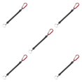 thumbnail image 1 of kurtrusly 2pcs Carabiner Anti -Lost Rope sub -Plier Control Fish Buckle Rope Strong Pull Lanyard 6 Color red 5Set, 1 of 6