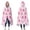 Pink Christmas Tree, variant on Wearable Blanket,Pink Christmas Tree Pattern Hooded Wearable Sherpa Blanket for Adults & Teens,Winter Poncho Shawl Wrap Cape Thick Warm,50"x60"