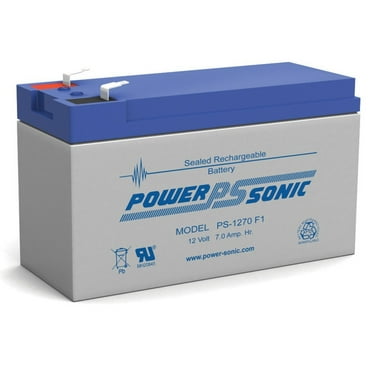 12 Volt 7ah Rechargeable Battery with F1 (.187) Terminals