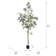 thumbnail image 3 of Vickerman 7' Artificial Potted Olive Tree., 3 of 8