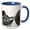 Blue/White, variant on 3drose, Road Through Fairy Glen, Isle of Skye, 11oz Two-tone Red Mug