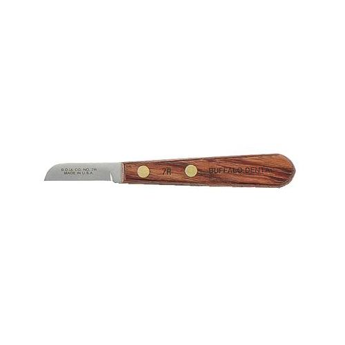 Buffalo Dental 55600 Lab Plaster Knife 7R 1.5" Straight Blade Rosewood