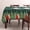 Green, variant on Ottowood Christmas Round Tablecloth, Xmas Trees Red Washable Table Cover for Winter Holiday Christmas New Year Dining Room Kitchen Decor, 60 Inches Round