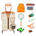 thumbnail image 3 of 12 piezas de de explorador al aire libre, juguetes de regalo, juego de binoculares para , juego de exploración al aire libre para de Naranja Hugo chaleco, 3 of 7