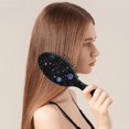 thumbnail image 3 of Space Galaxy Hair Brush with Round-Tip Bristles for Gentle Detangling & Anti-Frizz, 3 of 5