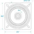 thumbnail image 5 of Seachoice Cadmium-Plated 360-Degree Marine Boat Seat Swivel, 5 of 6
